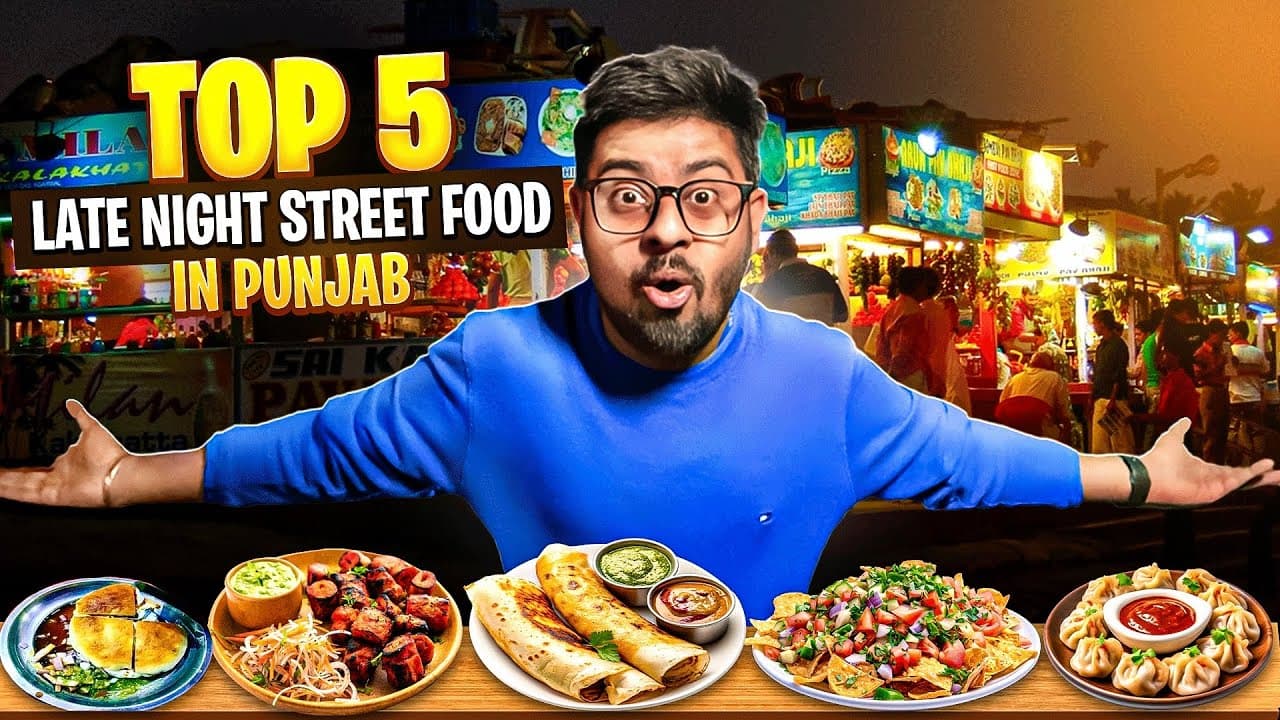 Top 5 LATE NIGHT STREET FOOD In PUNJAB 😍 Best Street Food | Street Food India